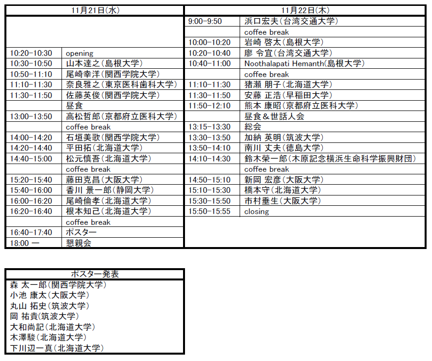 timetable 2018